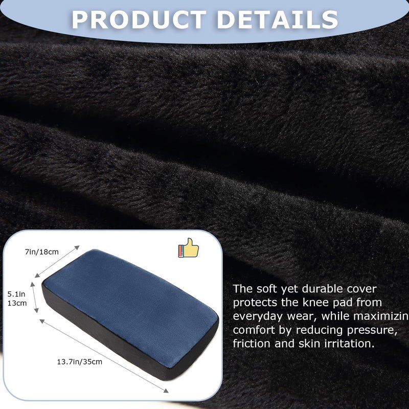 HAMBOLY Knee Scooter Cushion Pad Cover for Comfort, Removable 2'' Thick Memory Foam Cushion for Knees Walker Roller, Universal Fit (Blue) - Image 4